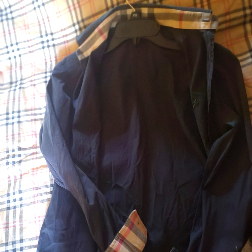 Burberry mens folding sleeves button up